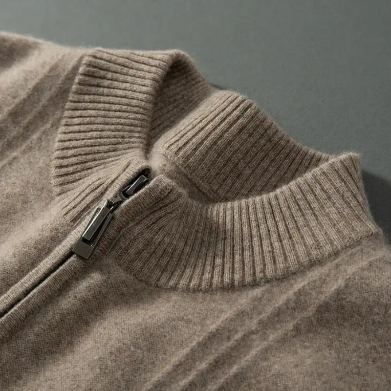 PRAGUE 100% CASHMERE HALF ZIP