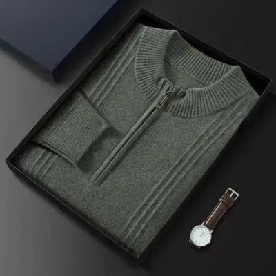 PRAGUE 100% CASHMERE HALF ZIP