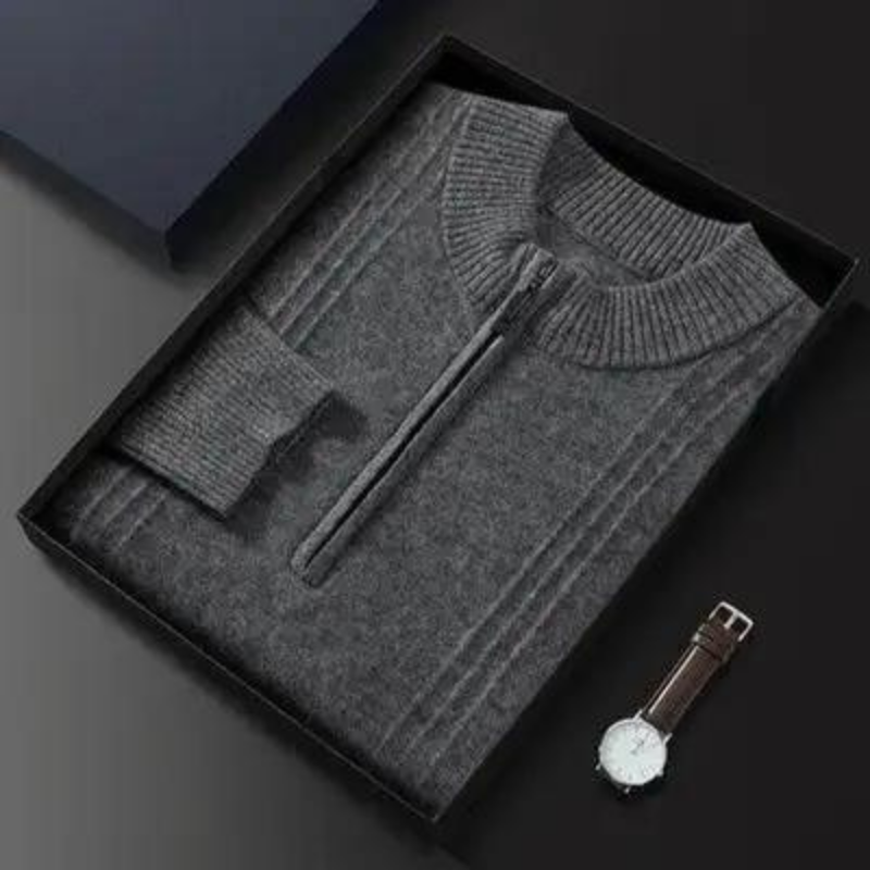 PRAGUE 100% CASHMERE HALF ZIP