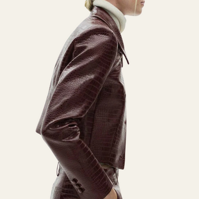 LISBON IMITATION LEATHER JACKET