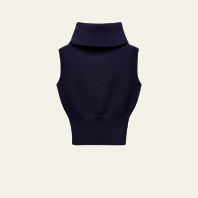 CAPRI BLUE KNIT GILET