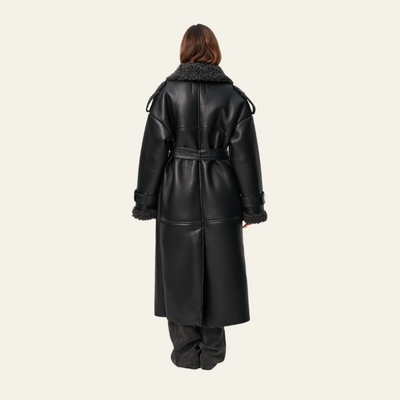 PARIS VEGAN LEATHER COAT