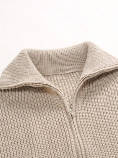 VIENNA CASHMERE ZIP CARDIGAN