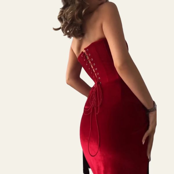 GSTAAD STRAPLESS PARTY DRESS