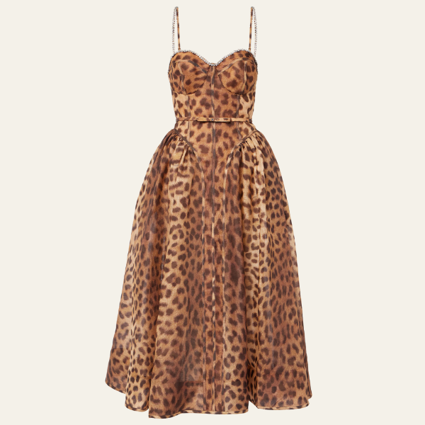 MONACO LEOPARD CORSET DRESS