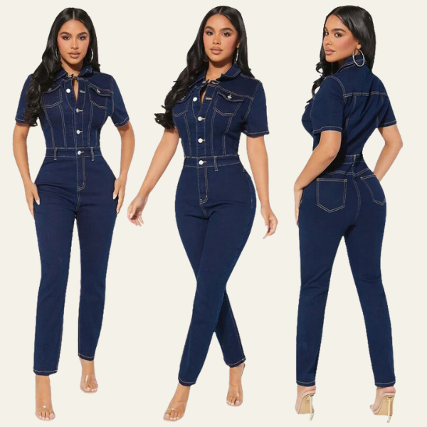 ST TROPEZ DENIM JUMPSUIT