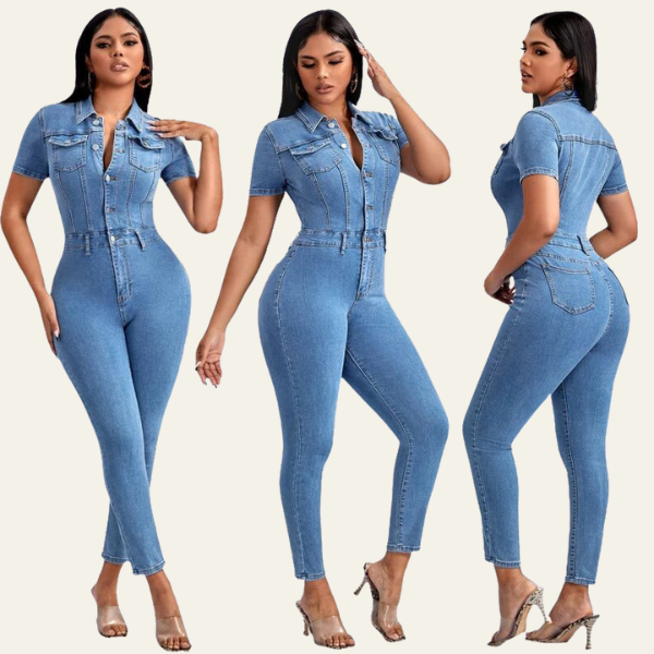 ST TROPEZ DENIM JUMPSUIT