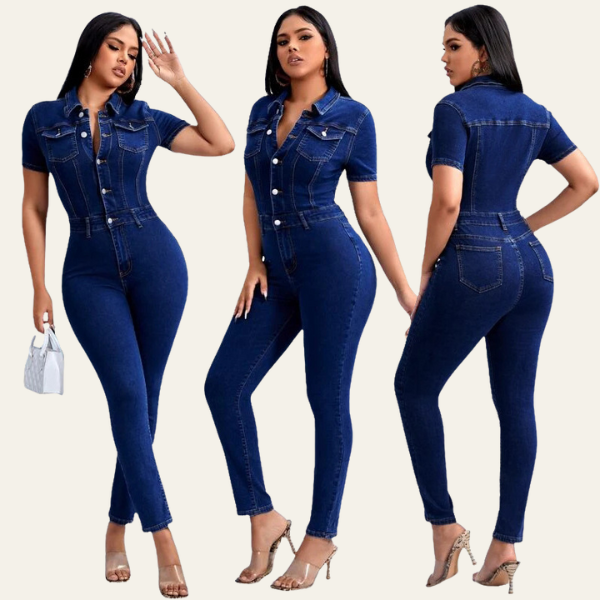 ST TROPEZ DENIM JUMPSUIT