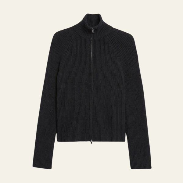 ZURICH TWO-WAY ZIP CARDIGAN