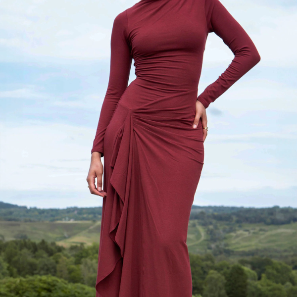 VENICE LONG SLEEVE MAXI DRESS