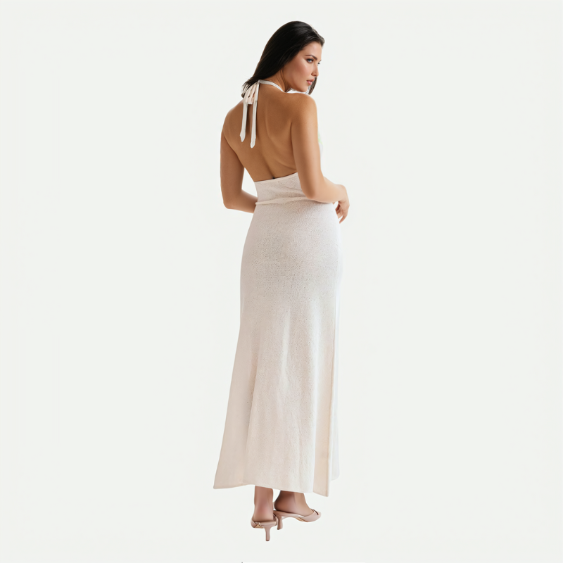 CAPRI HALTER MAXI DRESS