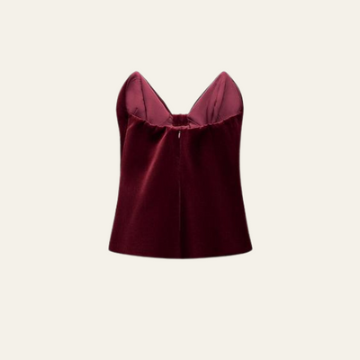 MONACO VELVET BOW TOP