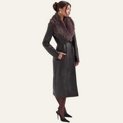 NEWPORT FAUX FUR VEGAN COAT