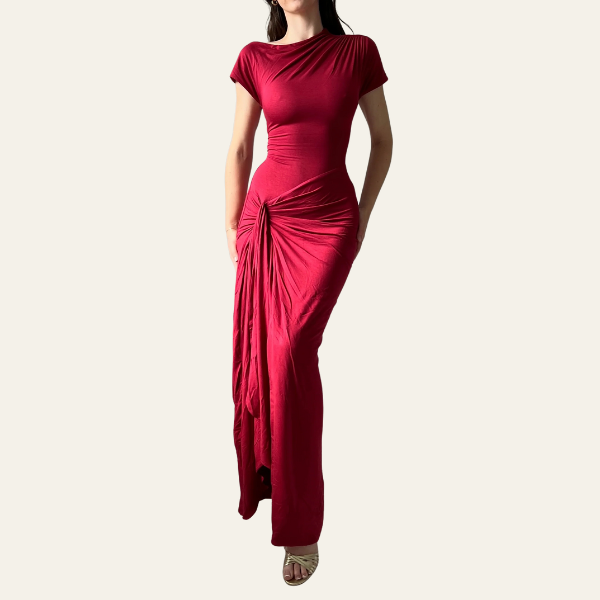 VENICE SHORT SLEEVE MAXI DRESS