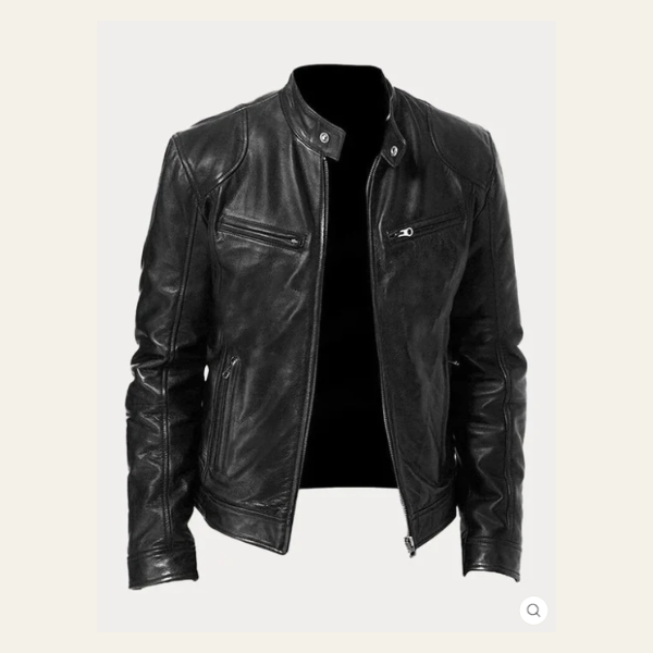 AMSTERDAM FAUX LEATHER JACKET