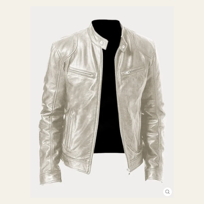 AMSTERDAM FAUX LEATHER JACKET