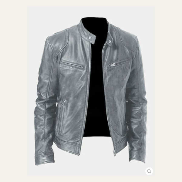 AMSTERDAM FAUX LEATHER JACKET