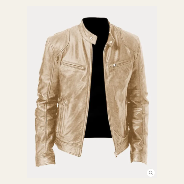 AMSTERDAM FAUX LEATHER JACKET