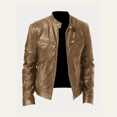 AMSTERDAM FAUX LEATHER JACKET