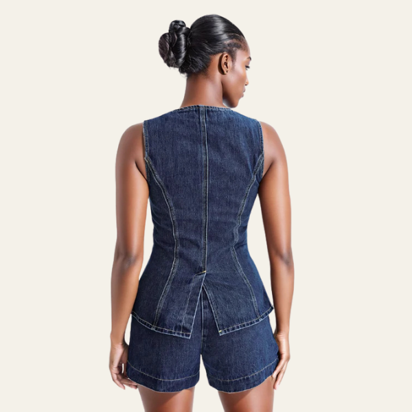 MILAN BUTTON UP DENIM SET