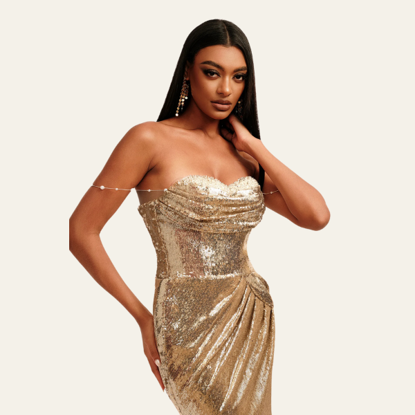 CAPRI SEQUIN MAXI DRESS