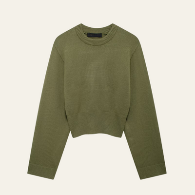 MILAN CROPPED KNIT SWEATER