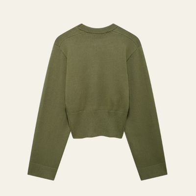 MILAN CROPPED KNIT SWEATER