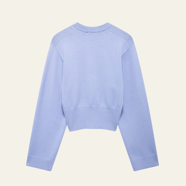 MILAN CROPPED KNIT SWEATER