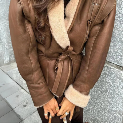 MONACO LEATHER STRING JACKET