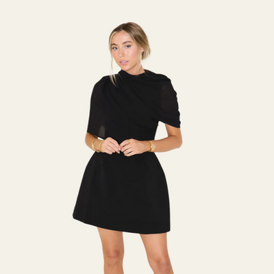 MONACO GATHERED MINI DRESS