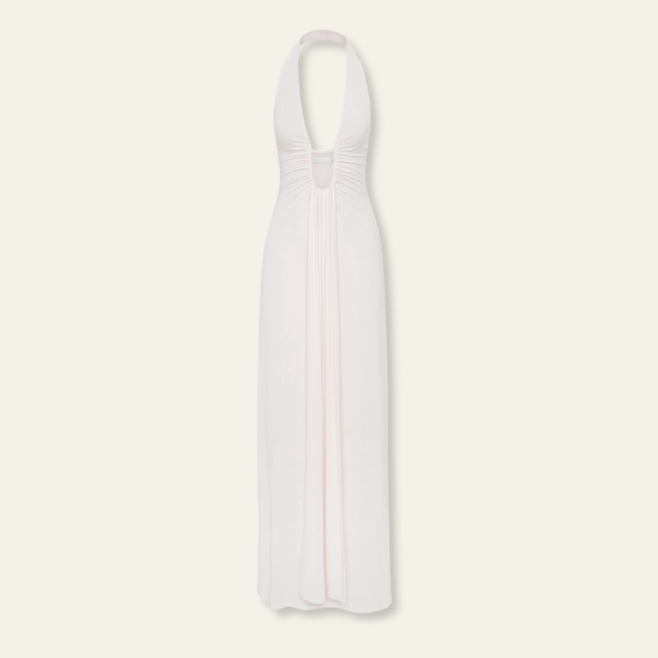 BEVERLY HILLS CUPRO MAXI DRESS