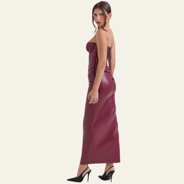 VENICE VEGAN MIDI DRESS