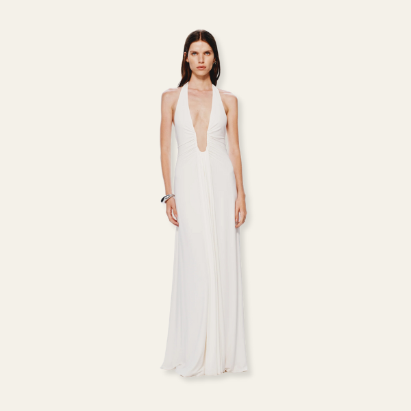 BEVERLY HILLS CUPRO MAXI DRESS