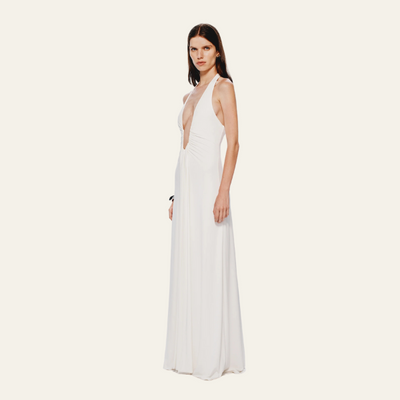 BEVERLY HILLS CUPRO MAXI DRESS