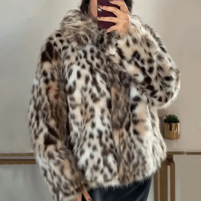 MONACO LEOPARD FUR COAT