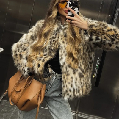 MONACO LEOPARD FUR COAT