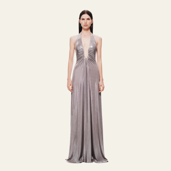 BEVERLY HILLS CUPRO MAXI DRESS