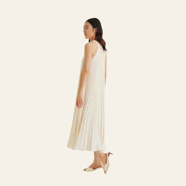 HAMPTONS PLEATED MAXI DRESS