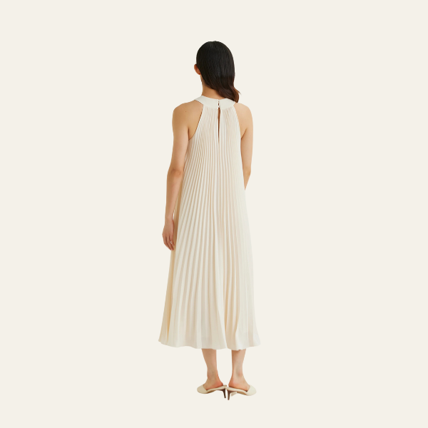 HAMPTONS PLEATED MAXI DRESS