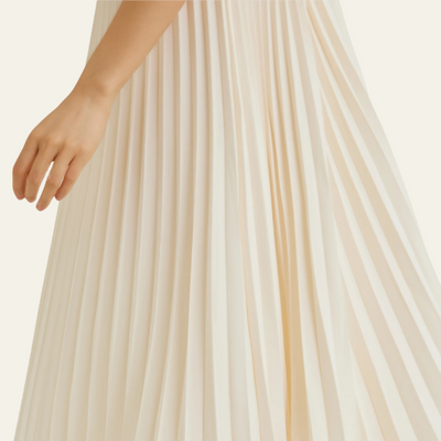 HAMPTONS PLEATED MAXI DRESS