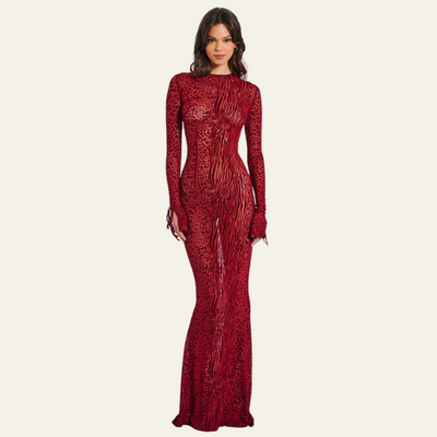 MADRID VELVET MESH DRESS