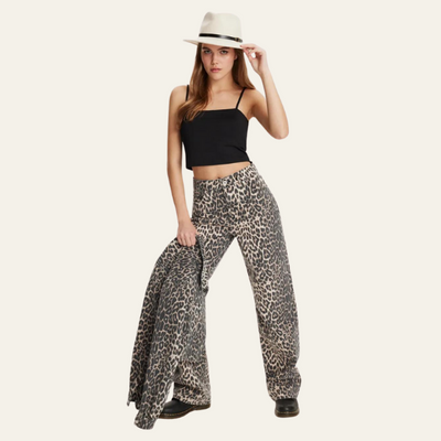 CANNES LEOPARD JEANS