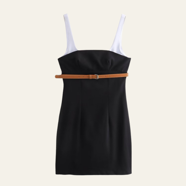 MONACO BELTED MINI DRESS