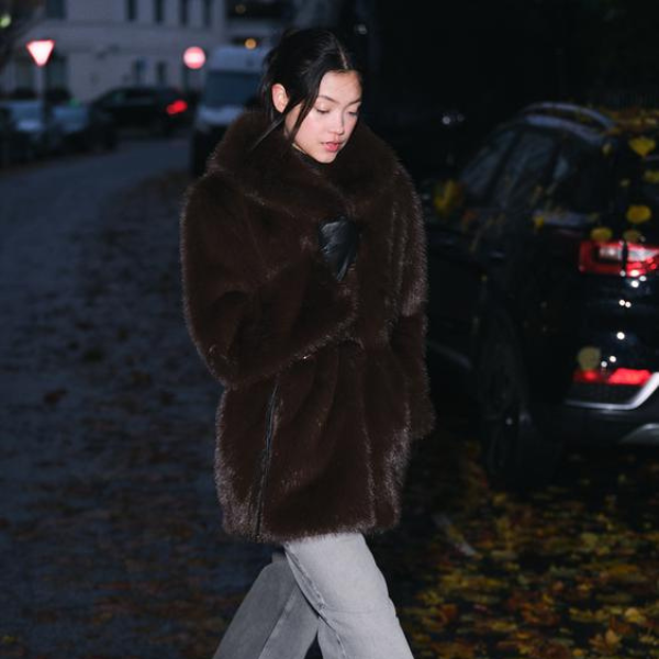 MONACO BELTED FAUX FUR COAT