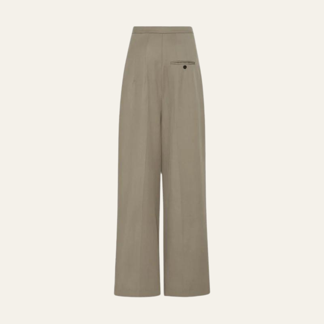 VIENNA WOOLEN OVERSIZED PANTALON