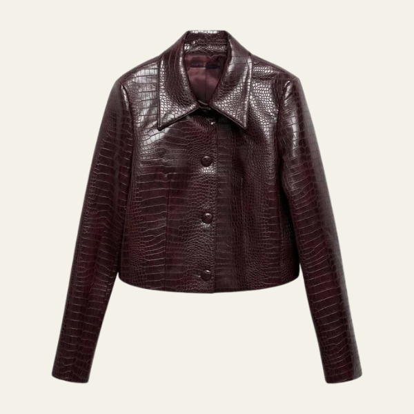 LISBON IMITATION LEATHER JACKET