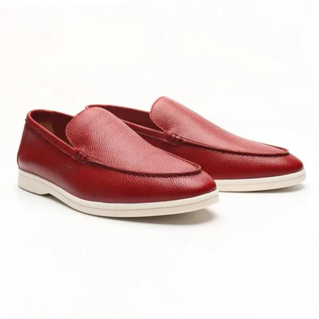 MILAN COWHIDE LEATHER LOAFERS