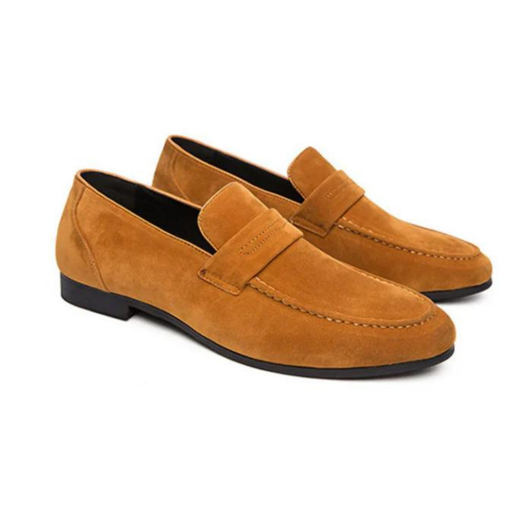 LUXEMBOURG SUEDE STRAP LOAFERS