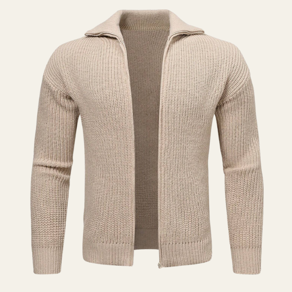 VIENNA CASHMERE ZIP CARDIGAN