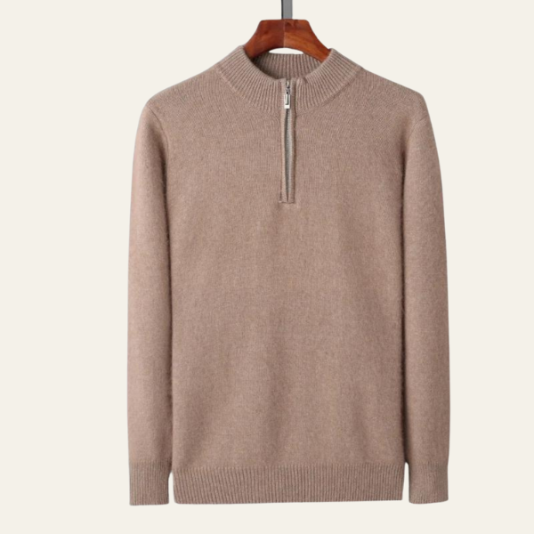 100% CASHMERE ZIP UP